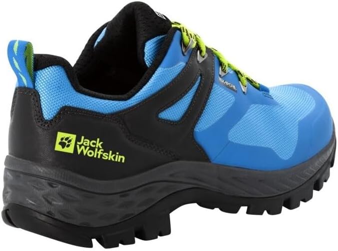 Jack Wolfskin Herren Rebellion Guide Texapore Low MWalking-Schuh 44.5 EU Blue Lime, 44.5 EU Blue Lim