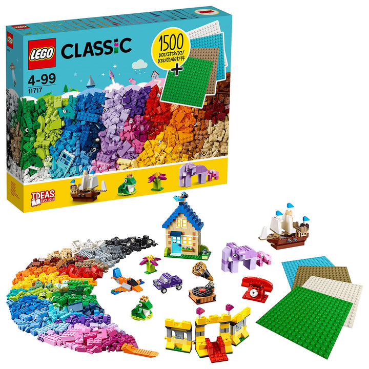 LEGO 11717 Classic extragrosse Steinebox mit Bauplatten kreatives und Konstruktionsspielzeug ab 4 Ja