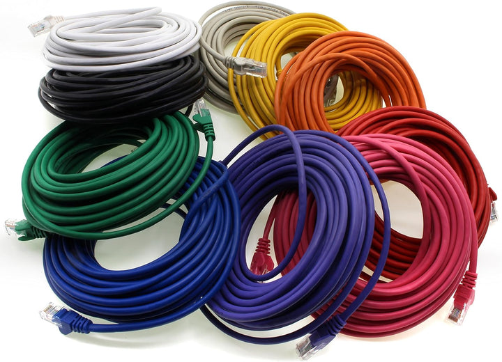 Netzwerkkabel Cat 6 10-Farben - 5m - (Set) - CAT6 Ethernet Kabel Lankabel 1000 Mbits Patchkabel 5m 1