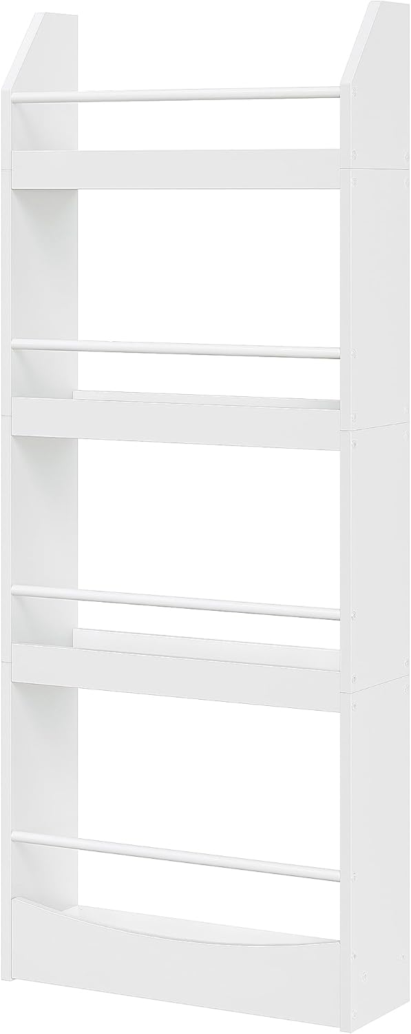 CHOEZON Kinderzimmer Möbel, 4-stöckiges Wandregal Bücher für Kinder, Bücherregal, Spielzeugaufbewahr