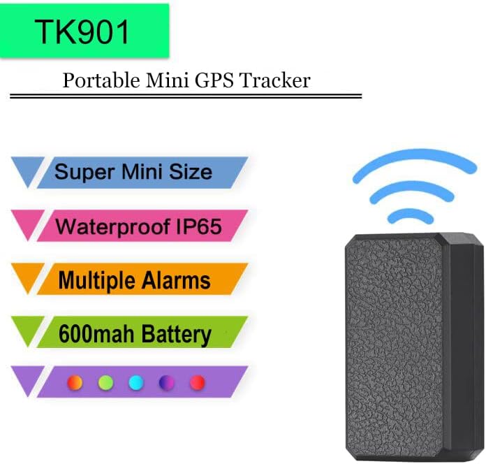 TKMARS TK901 Mini GPS-Tracker 4G, Auto GPS-Ortungsgerät, magnetisch, Echtzeit-Ortung mit Mehreren Al