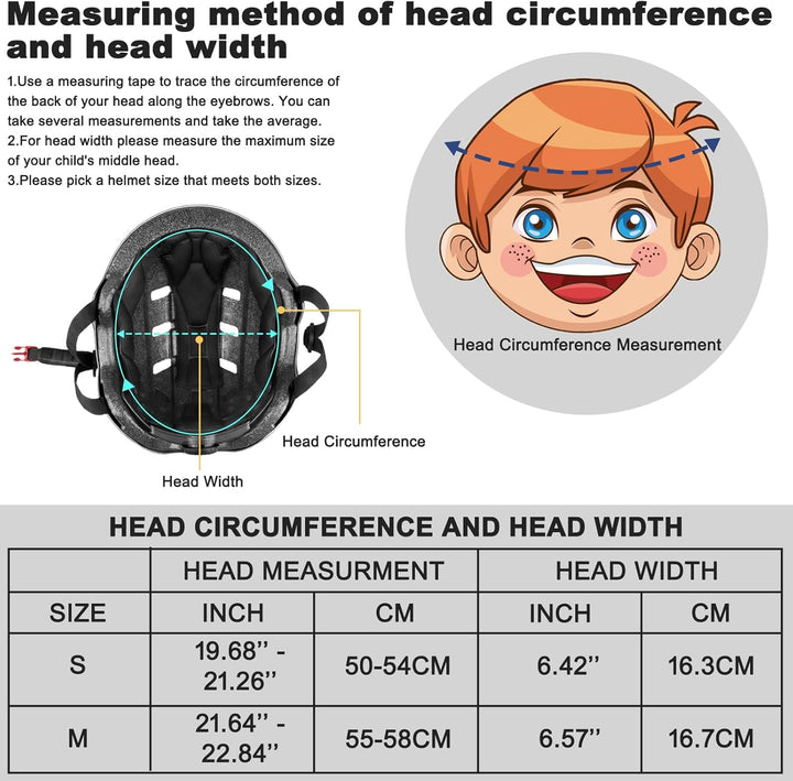 KORIMEFA Kinder Fahrradhelm Kinderhelm Radhelm Sporthelm CE-Zertifizierung für Fahrrad Skateboard Sc