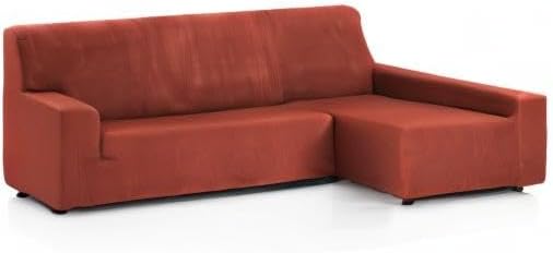 Martina Home Tunez Elastischer Sofabezug für Armlehnen rechts, Stoff, Rostrot (Teja), Tres Plazas la
