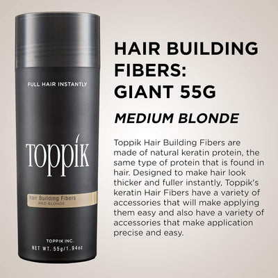 TOPPIK Hair Building Fibers medium blonde, 55 g