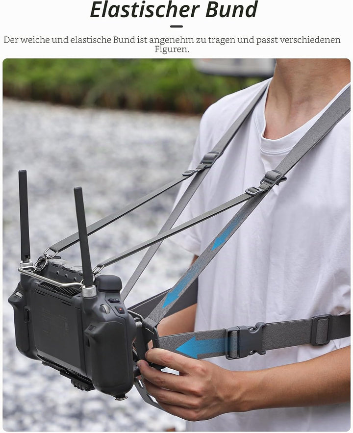 Fututech Ergonomische Halterung für DJI RC Plus, verstellbare Halterung für Drohnen-Fernbedienung, J