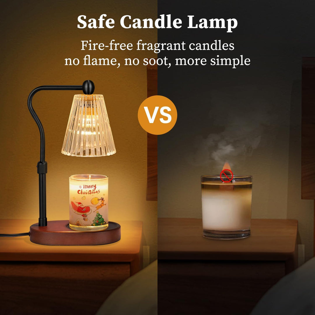 seenlast Kerzenwärmer Lampe, Candle Warmer mit Timer und Dimmer, Elektrischer Candle Warmer Lamp, Vi