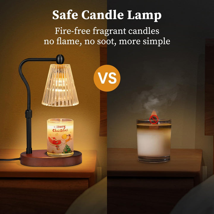 seenlast Kerzenwärmer Lampe, Candle Warmer mit Timer und Dimmer, Elektrischer Candle Warmer Lamp, Vi