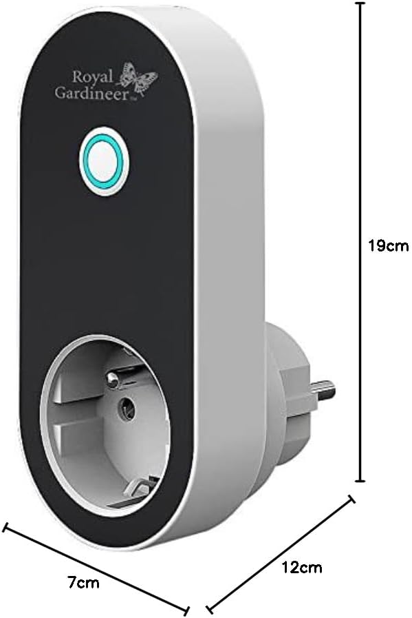 Royal Gardineer Bewässerung WLAN: WLAN-Bewässerungscomputer, Bewässerungsventil, 4-Wege-Verteiler, A