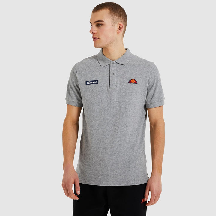 Ellesse Herren Montura Polo Tennis-Poloshirt XS Grey Marl, XS Grey Marl