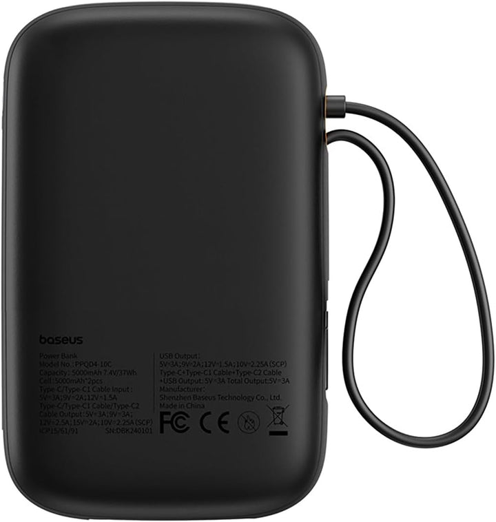 Baseus QPow2 PBank 30W 10K - Schwarz