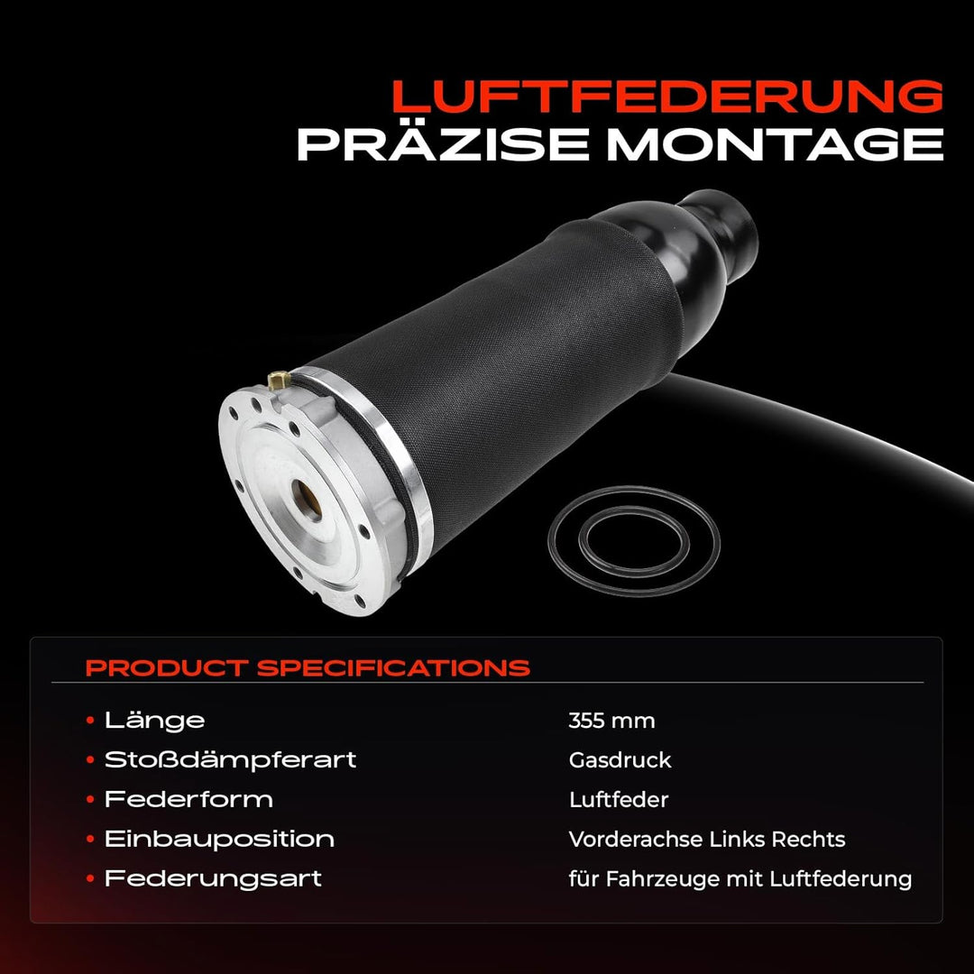 Frankberg 1x Luftfederung Luftfeder Vorderachse Links oder Rechts Kompatibel mit A6 4B C5 1.8L-4.2L