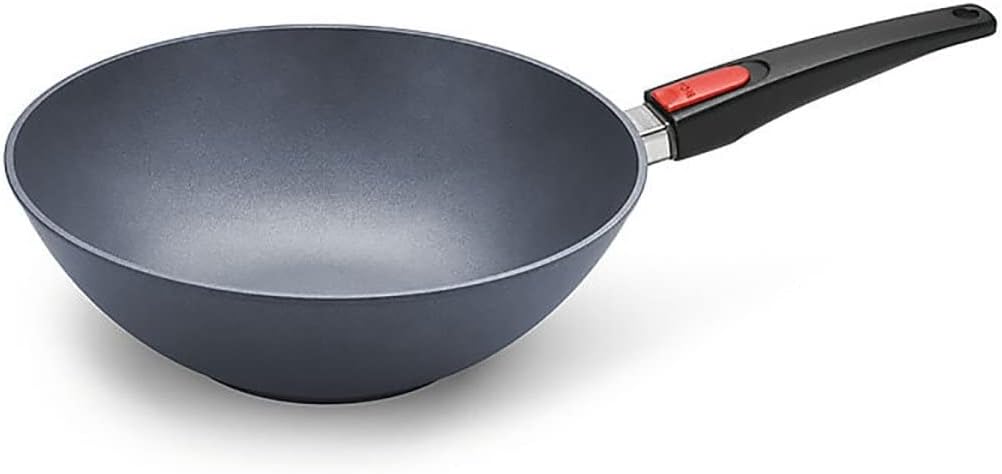 Woll Diamond Lite Induktions-Wok mit abnehmbarem Griff, 30 cm, mit Deckel, in Geschenkbox