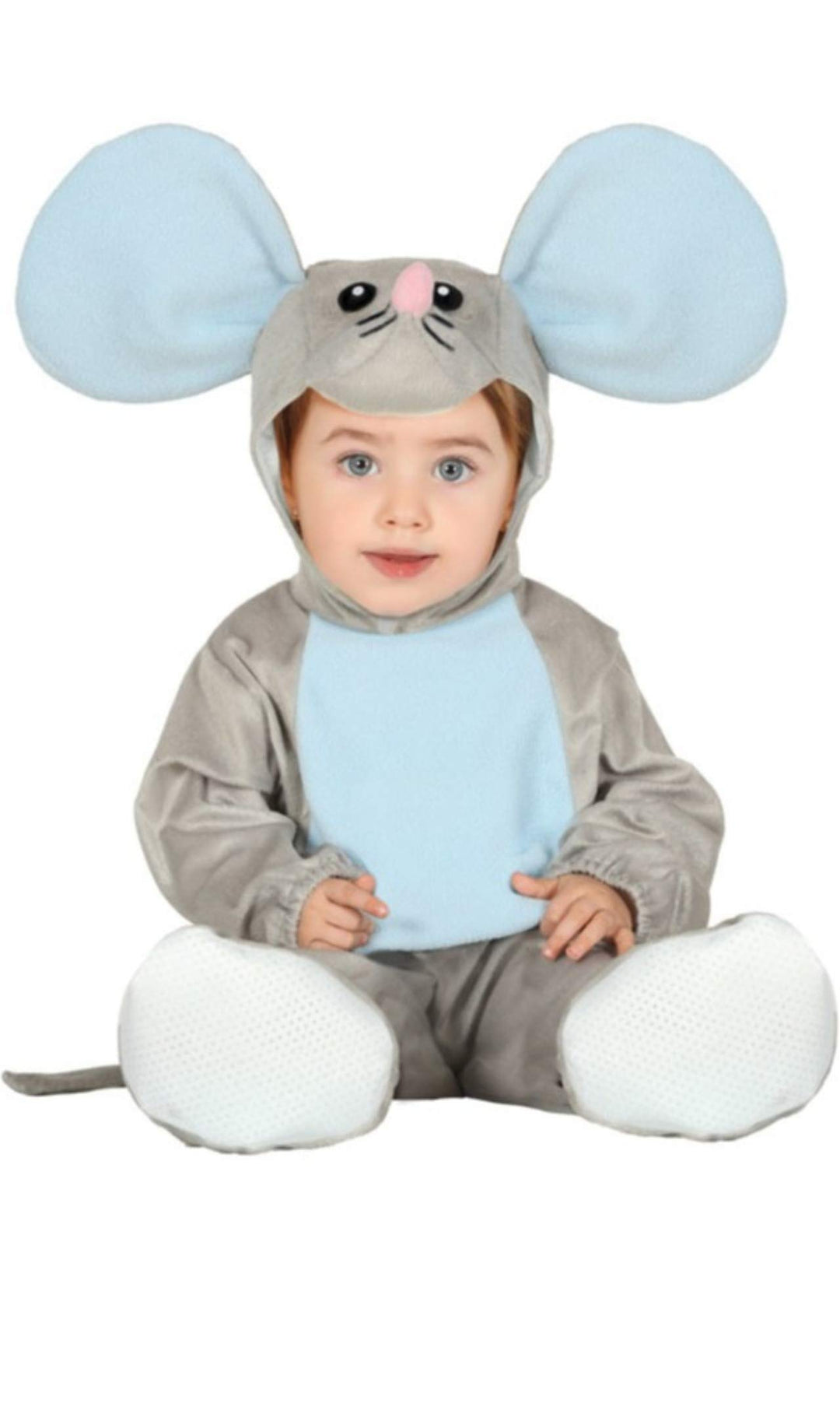 FIESTAS GUIRCA | Mäuschen Baby Kostüm - Enthält Schwanz, Mütze, Overall und Füsse - Tierkostüme für