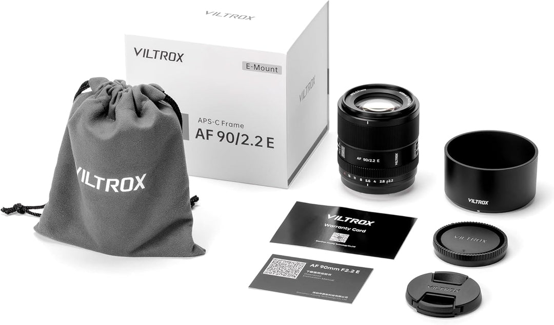 VILTROX 90mm F2.2 E EVO Objektiv, AF 90mm f2.2 für Sony E Mount, Autofokus APS-C Objektiv für Sony E