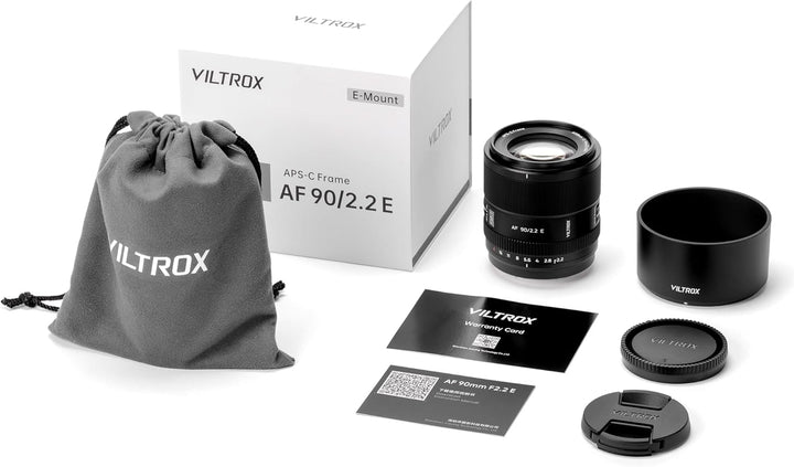 VILTROX 90mm F2.2 E EVO Objektiv, AF 90mm f2.2 für Sony E Mount, Autofokus APS-C Objektiv für Sony E