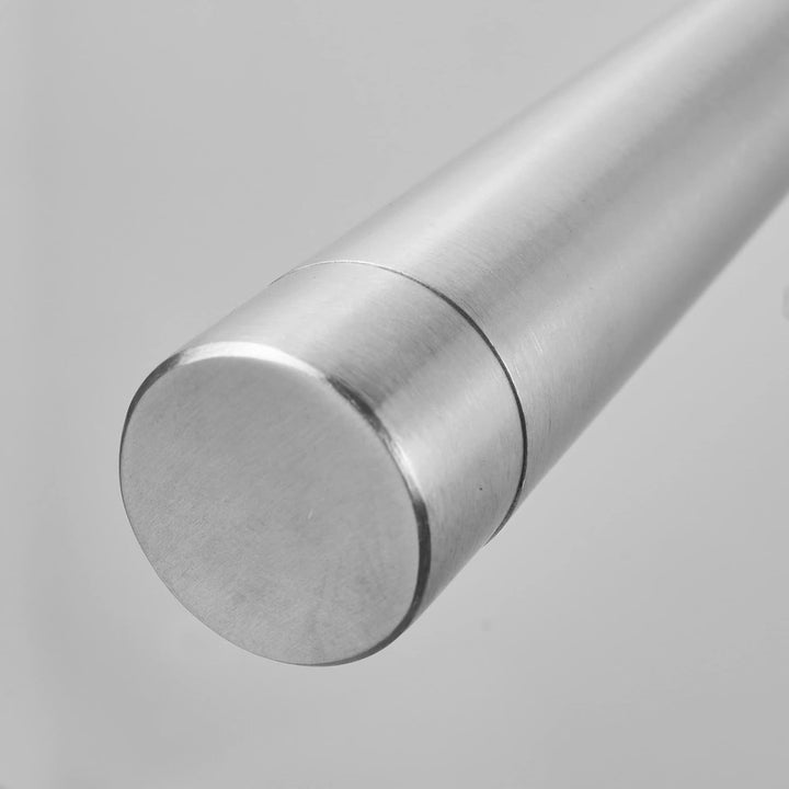 AMARE Luxus Teleskop Handtuchstange | Silber | Bohren oder Kleben | Ausziehbarer Handtuchhalter | Ed