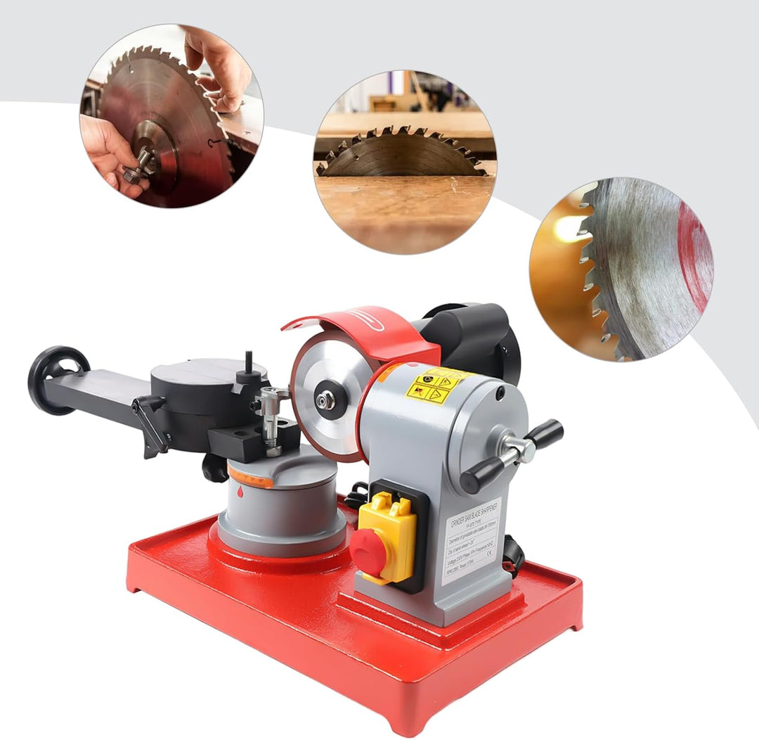 370W Sägeblattschärfmaschine Kupfermotor 2850 U/min, Manueller Präzisionsschleifer für 80-700mm Säg