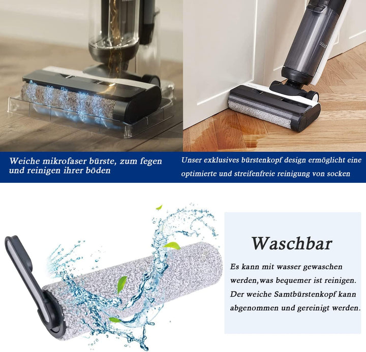Asdazrxy Zubehörset für Tineco Floor One S5 Combo Akku-Nass-und Trockensauger, Ersatzteile Enthält 2