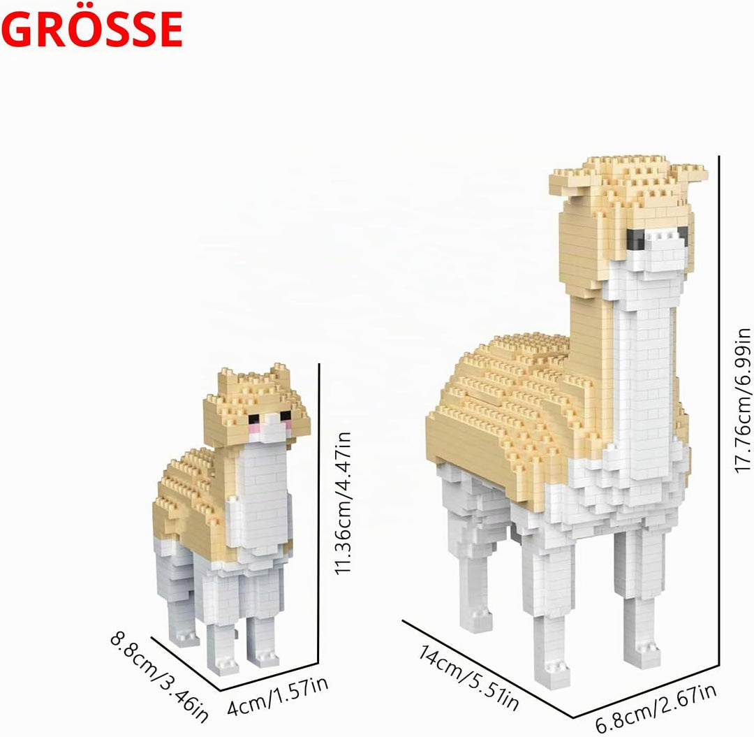 Larcele 1258 Stücke Mikro Bausteine Spielzeug Kit, Mini Bricks Bauen Bauklötze Satz KLJM-07 Mehrweg