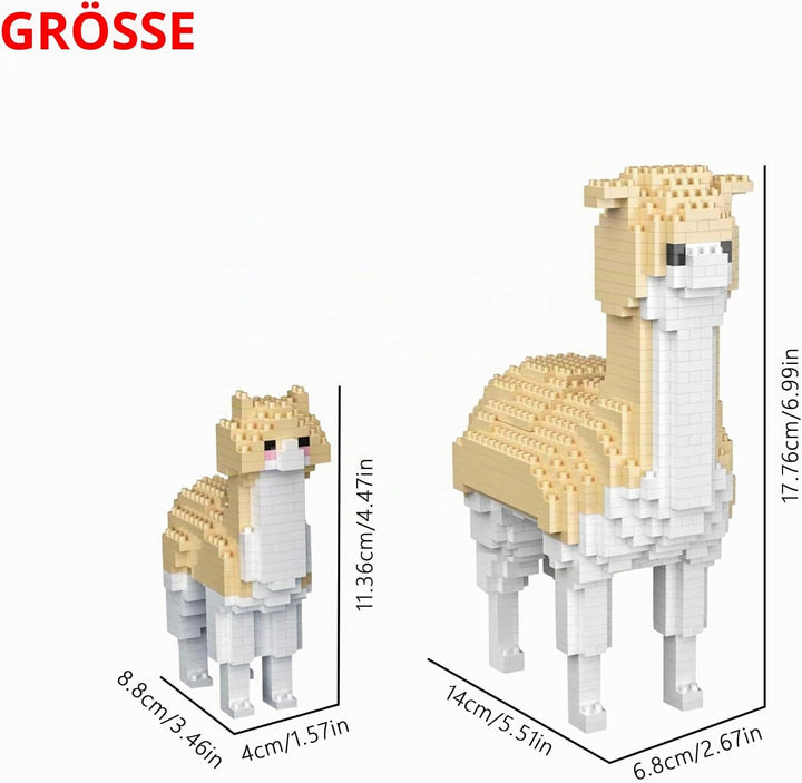 Larcele 1258 Stücke Mikro Bausteine Spielzeug Kit, Mini Bricks Bauen Bauklötze Satz KLJM-07 Mehrweg