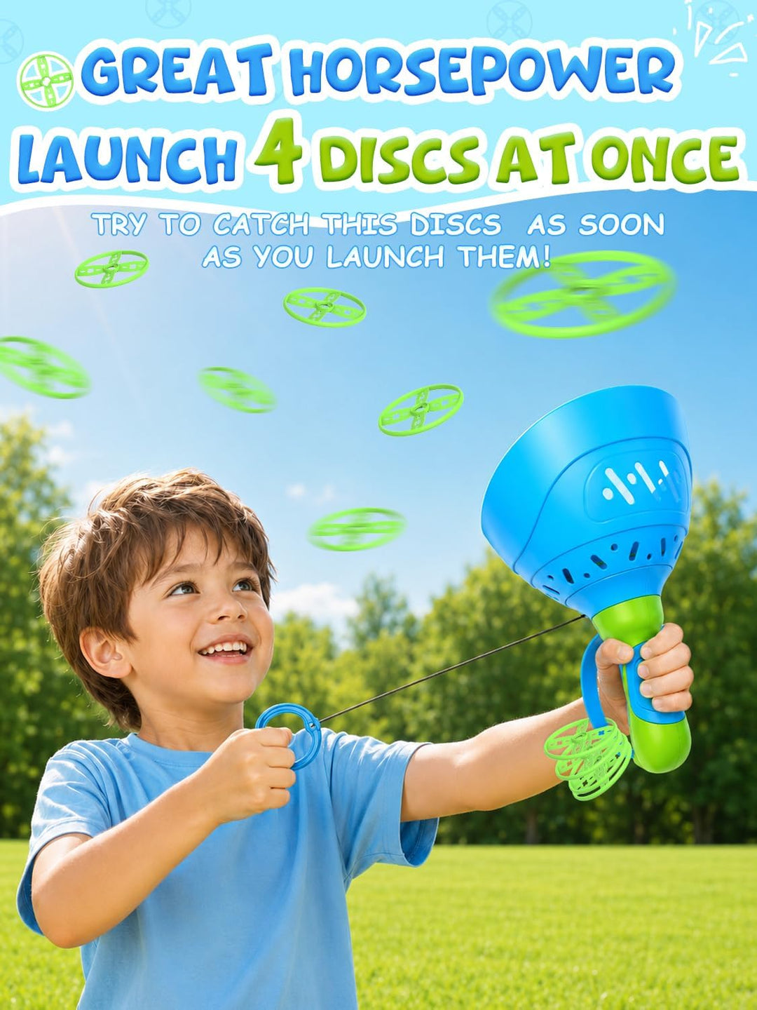 Kssvzz Outdoor Spielzeug für Kinder4 5 6 7 8 - Propeller Spielzeug Launcher | 2 Stück Gartenspielzeu