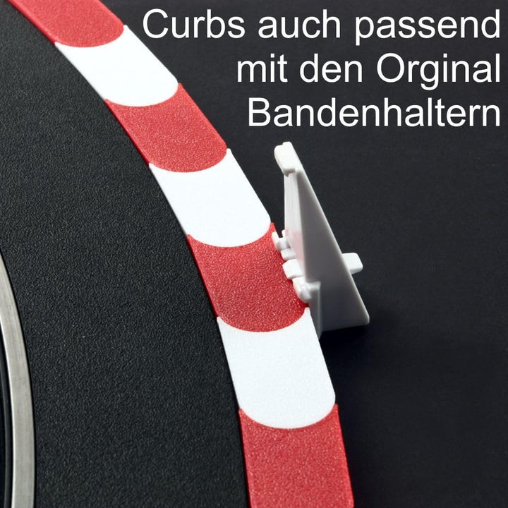 Overdrive-Racing Curbs/Kerbs Kompatibel mit Carrera 124 132 Kurven Geraden Randsteine Randstreifen S