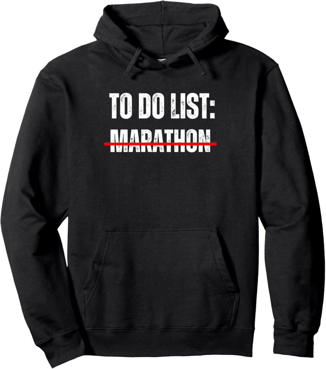 To Do Liste Marathon. Lustiger 42,195 Läufer Spruch Für Pullover Hoodie