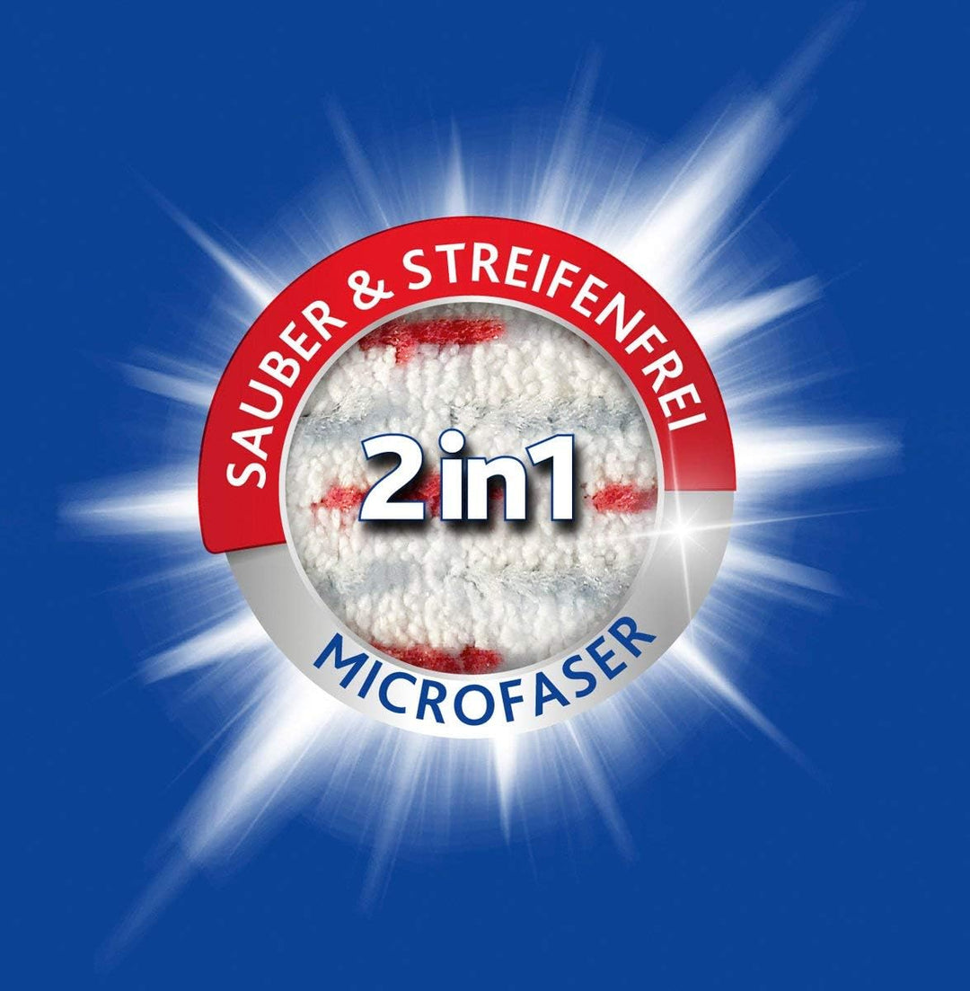 Vileda ULTRAMAX 2in1 Komplett-Set, Bodenwischer-Set mit Eimer, Flachwischer und Microfaser- Wischbez