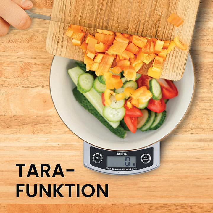 Tanita KD-400 Küchenwaage digital Klappdisplay silber 5kg/ 1g.