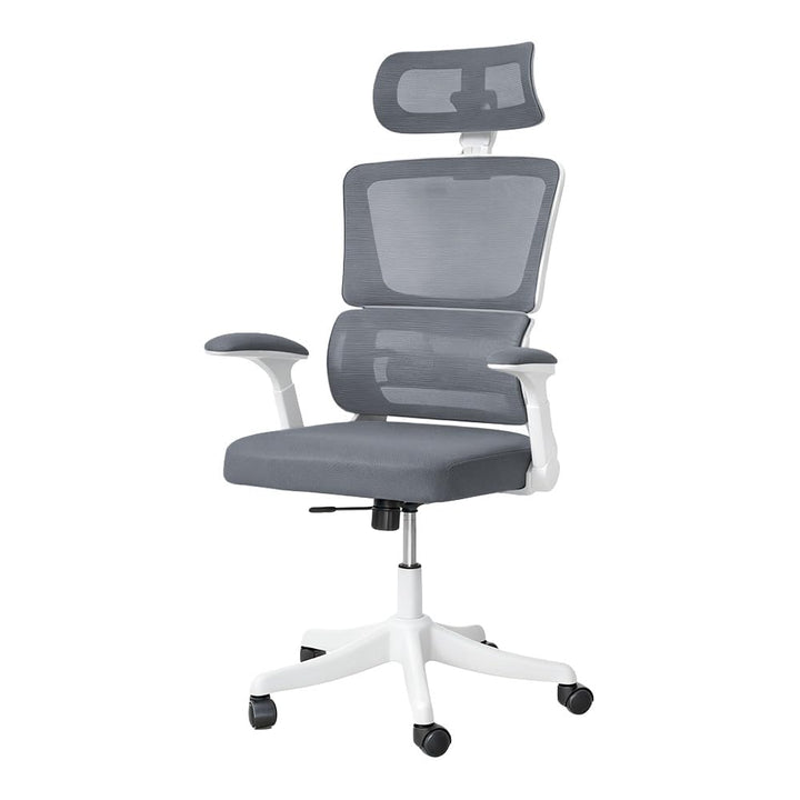 Ergonomischer Bürostuhl, Lendenwirbelstütze, höhenverstellbarer Chefsessel, Drehstuhl, Netzstuhl (Gr