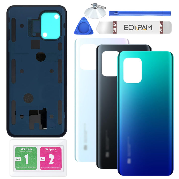 Akkudeckel für Xiaomi Mi 10 Lite 5G Rückseite Glas Original Backcover Back Glas Ersatz mit Reparatur