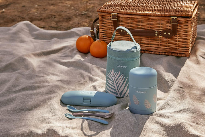 Miniland, THERMIBAG PALMS 700ML, Isoliertasche für Babyflaschen und Isolierkannen, 89481
