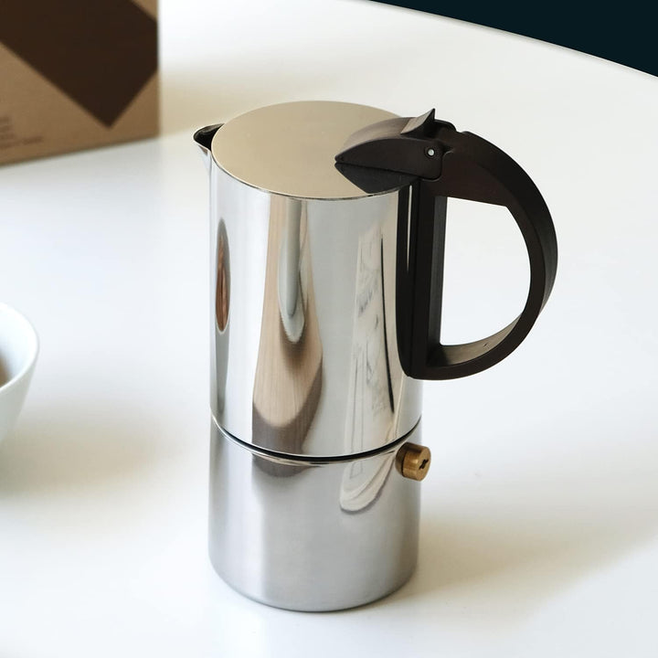 Gnali & Zani CHICCA Espressokocher | Edelstahl | Für 6 Tassen | Alle Herdarten inklusive Induktion |