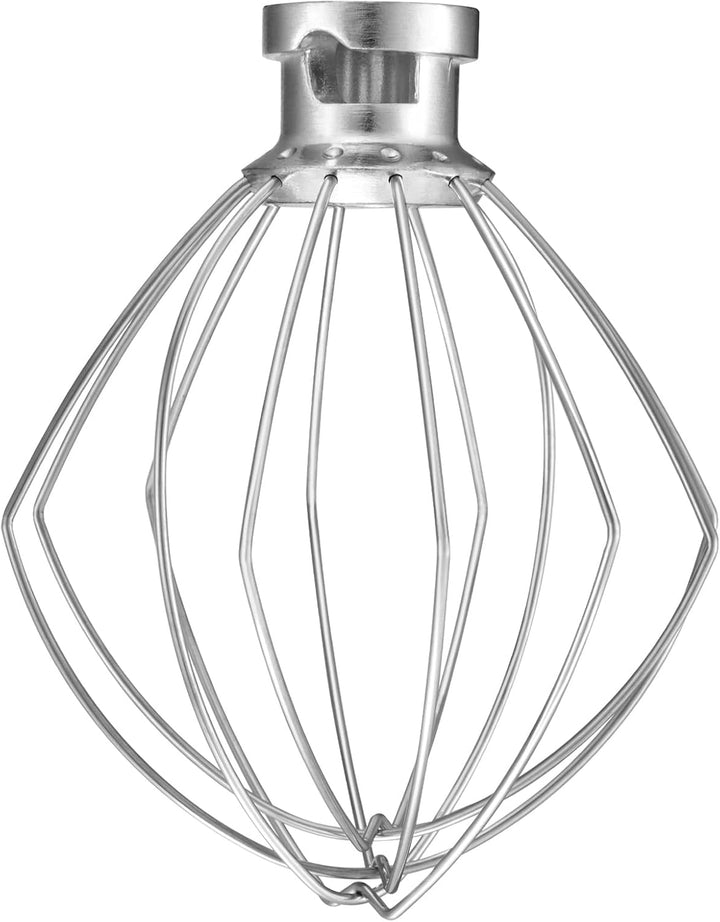 Gdrtwwh Schneebesen-Aufsatz für KitchenAid Standmixer mit neigbarem Kopf, Edelstahl-Eiercreme-Rührer