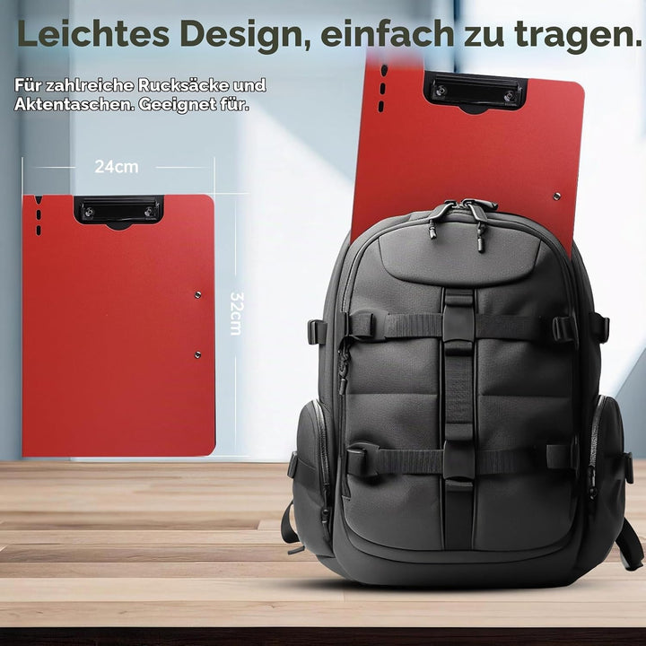 FRETONBA Klemmbrett a4, Schreibmappe 2er Pack Klemmbrett mit deckel, Klemmbrettmappe mit 2 Klemmen,