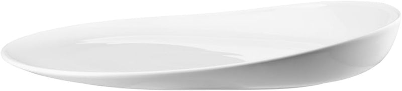 Thomas ONO oval 34 x 26 cm (flach/tief) Teller, Porzellan, Weiss, 32 x 32 x 3 cm