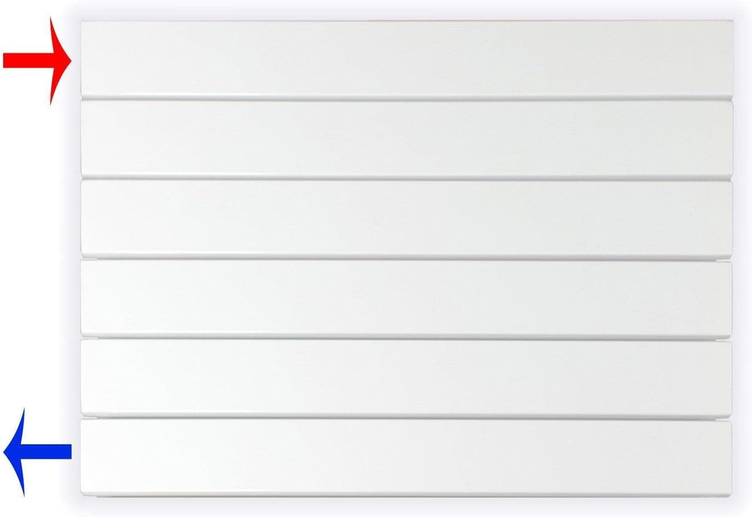 Paneelheizkörper Heizkörper Badheizkörper horizontal 450 x 600 seitlicher Anschluss (303 Watt nach E