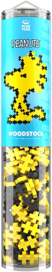 Plus-Plus 4422 Woodstock, Geniales Konstruktionsspielzeug, Kreativ-Bausteine Tube, Puzzle by Numbers