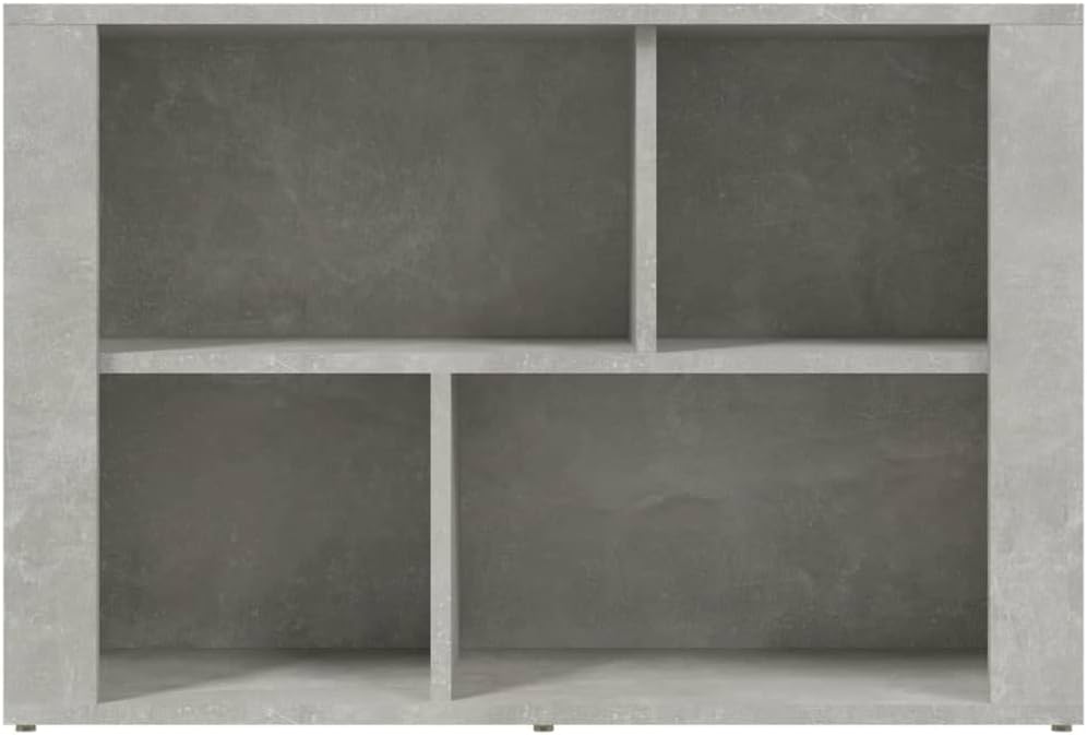 FIRBNUS Bücherschranks 80x30x54 cm mit 3 Fächern Beistellschrank Schubladenschrank Lowboard Lagersch