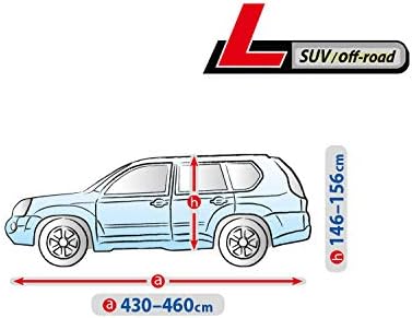 Basic Autoplane L SUV Vollgarage Ganzgarage - Auto Abdeckplane Sonnenschutz kompatibel mit Opel Mokk