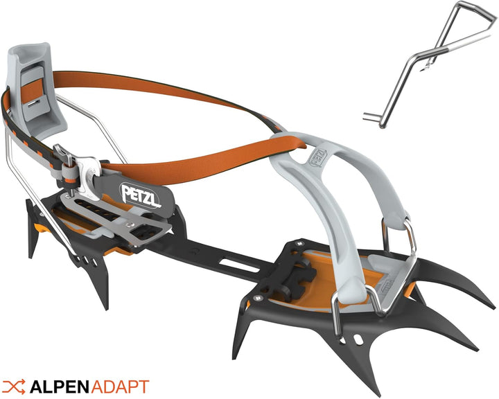 Petzl IRVIS Leverlock Universal orange/Schwarz 36-45, orange/Schwarz 36-45