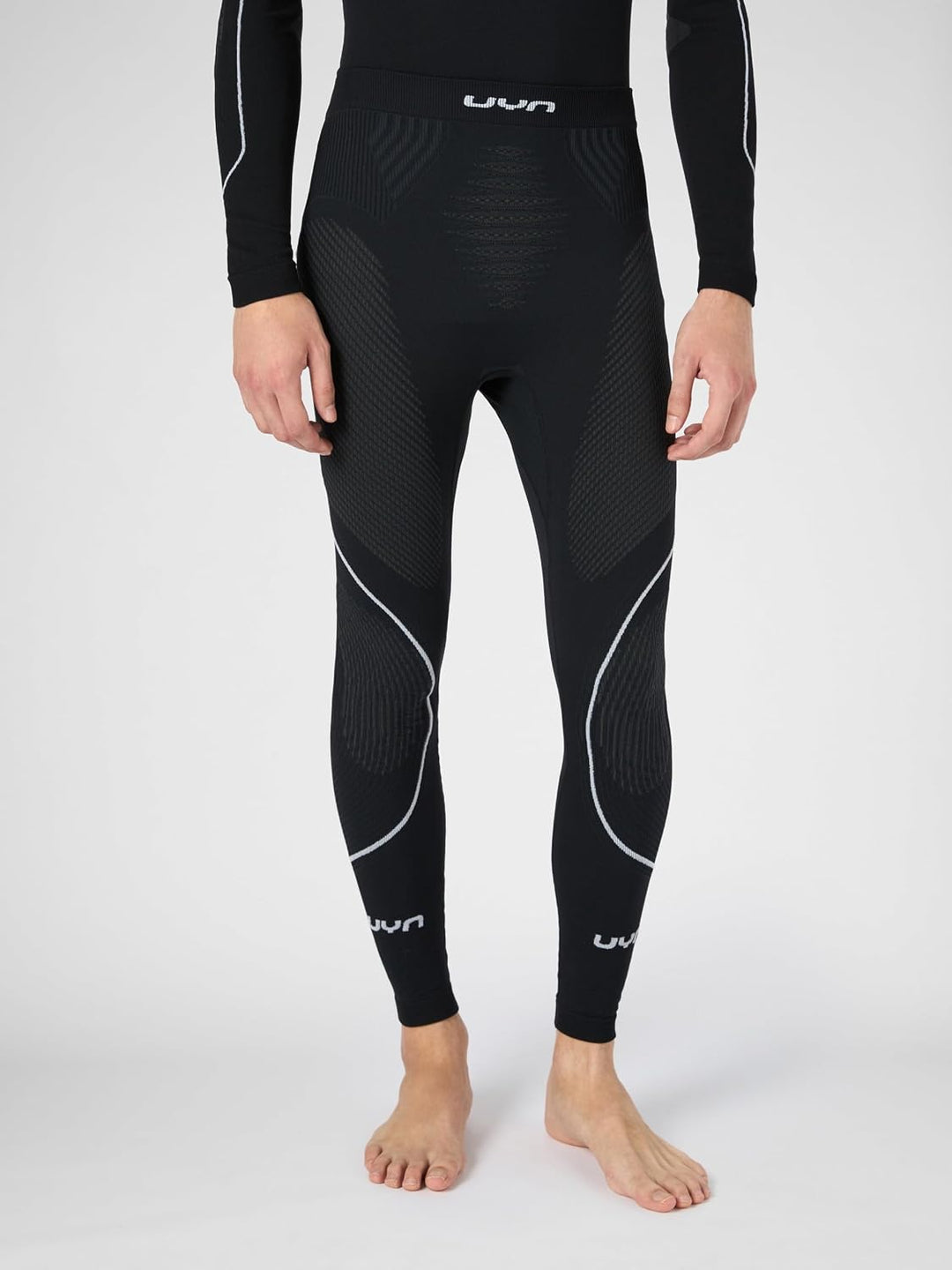 UYN Herren Strumpfhose Evolutyon M Blackboard/Anthracite/White, M Blackboard/Anthracite/White