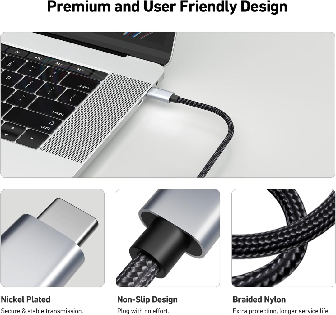 BENFEI USB C auf HDMI Kabel 1,8m(4K@60Hz, 2k@144Hz), 5 Stück USB Typ C auf HDMI [kompatibel Thunderb