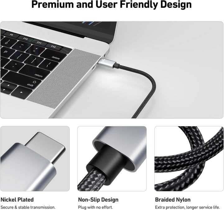 BENFEI USB C auf HDMI Kabel 1,8m(4K@60Hz, 2k@144Hz), 5 Stück USB Typ C auf HDMI [kompatibel Thunderb