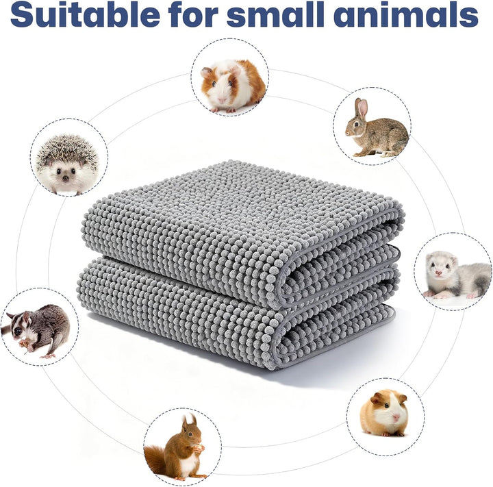 2 Stück Pipipads Meerschweinchen Unterlage, 60 × 40cm Welpenunterlagen Waschbar PIPI Pads Kaninchen