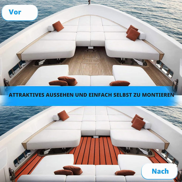 Toogou Neue Generation Eva-Schaum rutschfeste Marine Matte Rückseite mit 3 M Klebstoff, Synthetische