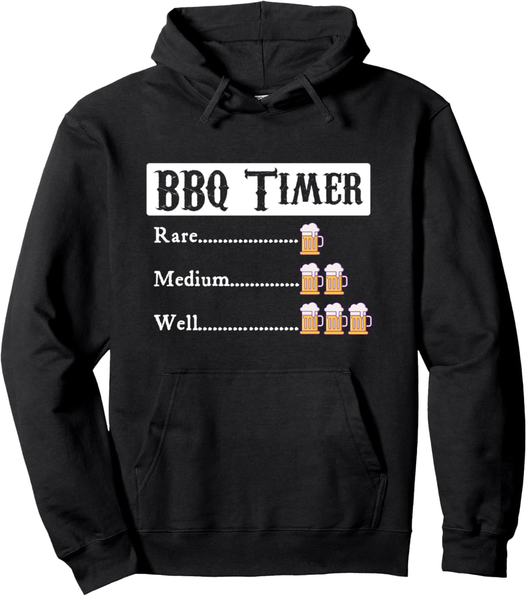BBQ Timer Barbecue Pullover Hoodie
