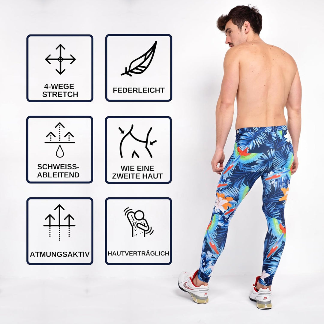 Kapow Meggings - Die originalen Männer-Leggings: Ideal für Fitness, Laufen, Mode, Festivals, Partys