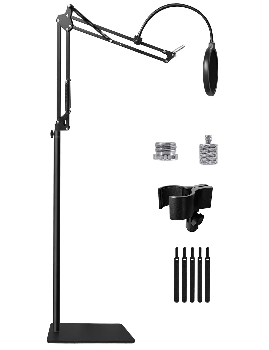 Oimlfus Mikrofonständer Boden, Mikrofon Arm für Blue Yeti, Nano, HyperX QuadCast, Elgato Wave, SM7B