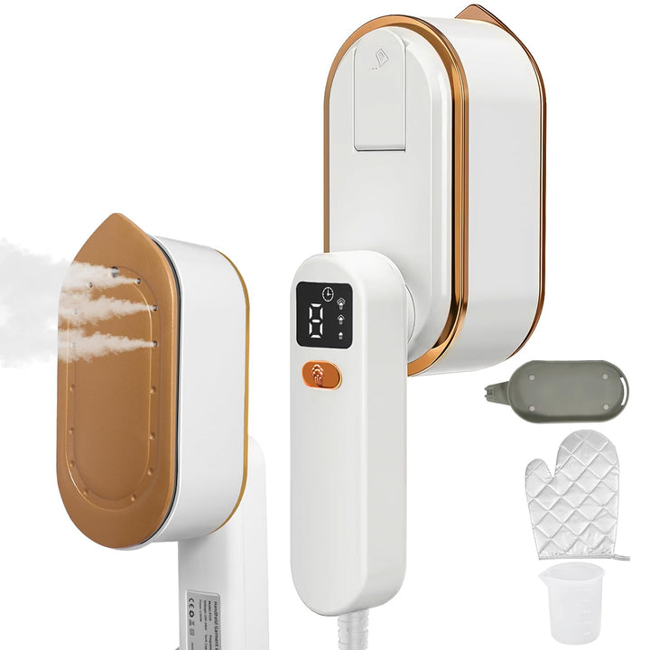 NXPZ 1200W Steamer Dampfglätter, 2-in-1 Handdampfbügeleisen, Tragbares Reisebügeleisen mit 150 Ml Wa